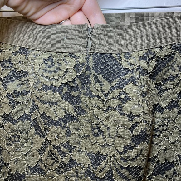 English Laundry Women’s Olive Green Lace pencil Skirt in Size S - Picture 7 of 8
